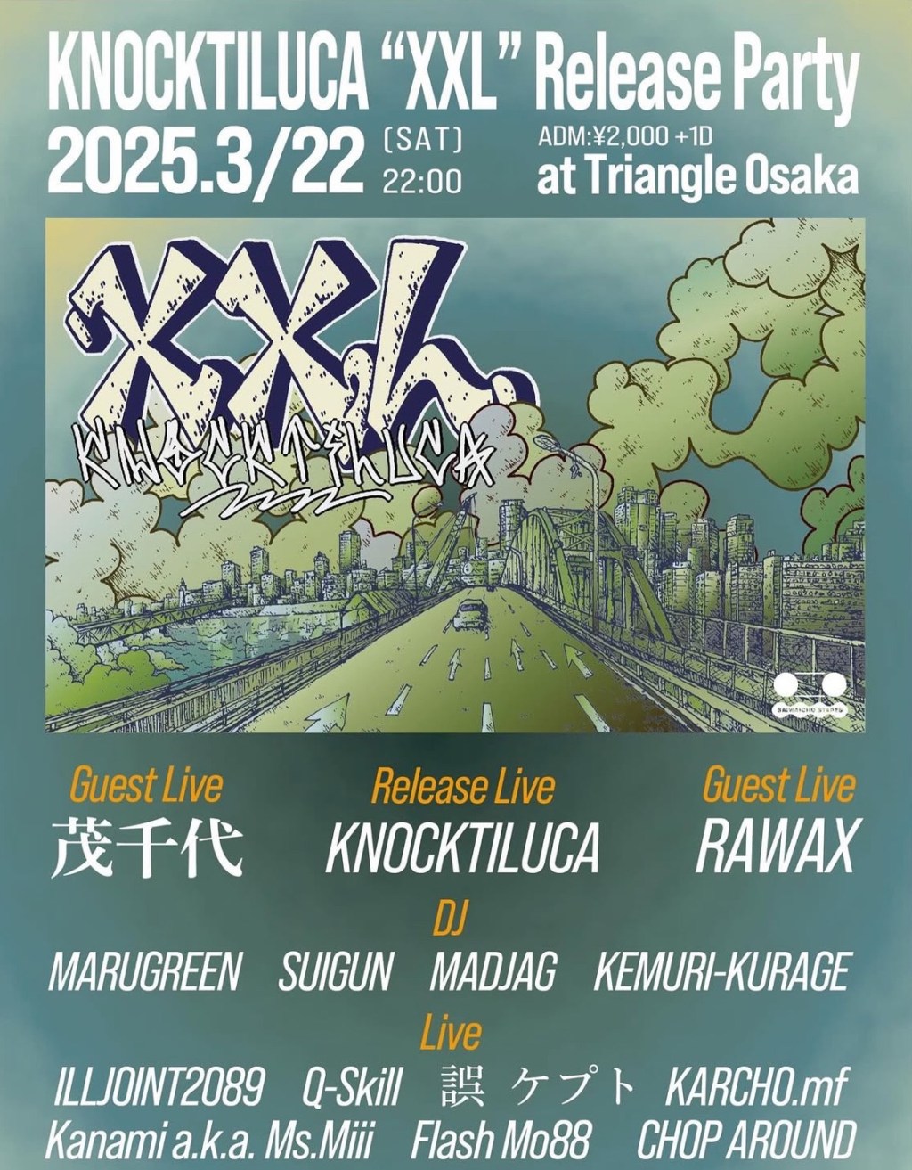 2025.3.22.SAT KNOCKTILCA “XXL” Release&nbsp;Party